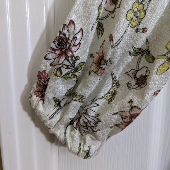 Taylor & Sage Floral Wrap Long Sleeve Ruffled Tier Hem Dress - size XS NWT - Picture 8 of 14